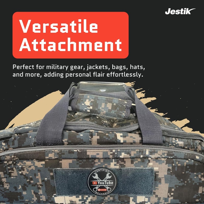 Jestik PVC Patch, Funny Patches, Humorous Tactical Morale Patch with Hook and Loop Fastener, Cute Patches for Backpacks, Military Uniforms, Jeans, Jackets, Vests, Hats & More - YouTube Mechanic - Image 3